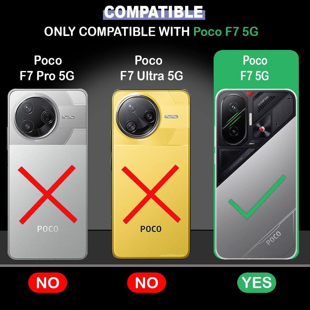 Premium Wallet Flip Cover for Poco F7 5G