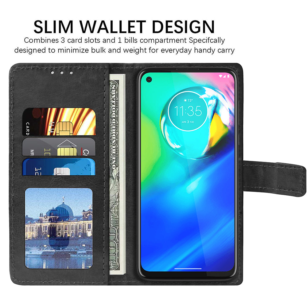 Premium Wallet Flip Cover for Motorola Moto G8 Power 4G