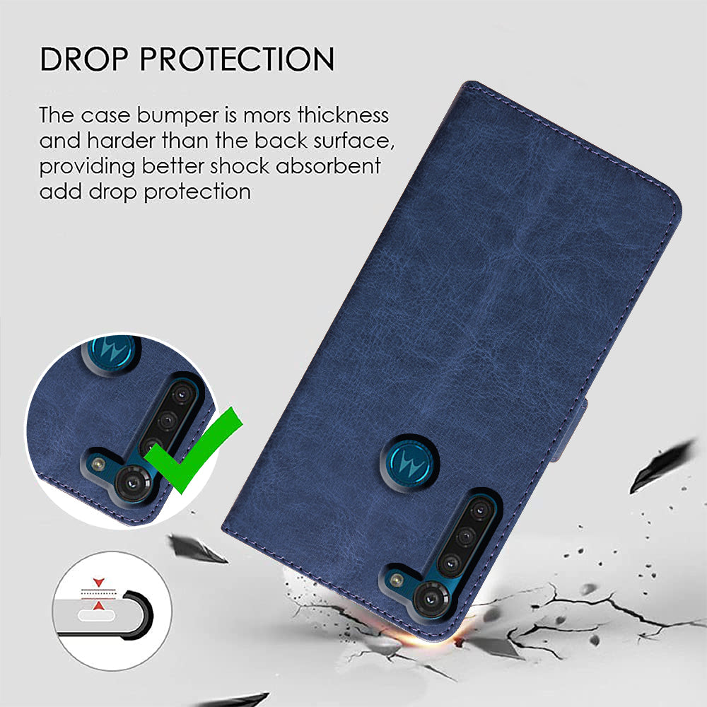 Premium Wallet Flip Cover for Motorola Moto G8 Power 4G