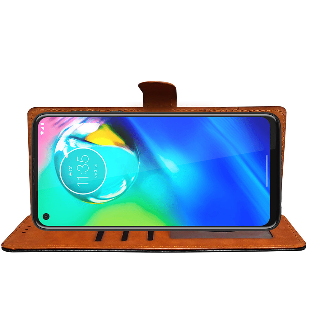 Premium Wallet Flip Cover for Motorola Moto G8 Power 4G