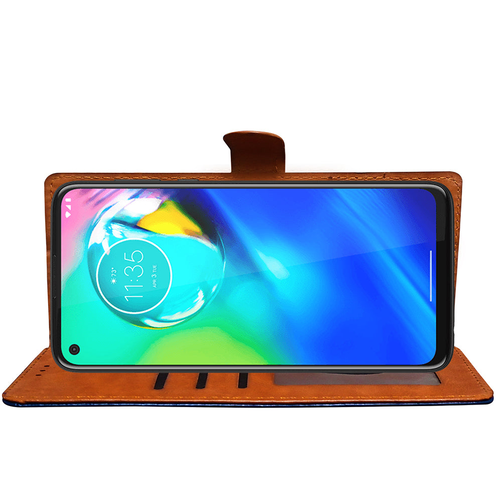 Premium Wallet Flip Cover for Motorola Moto G8 Power 4G