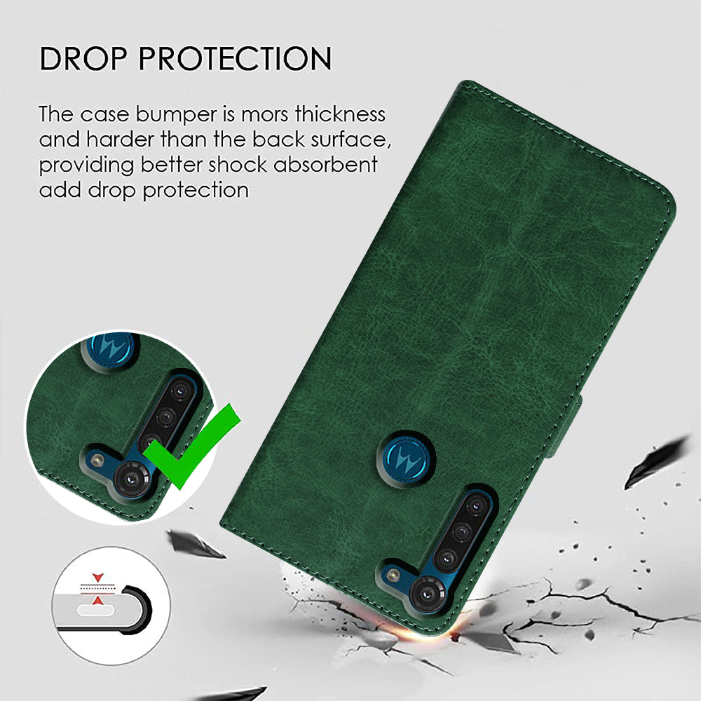 Premium Wallet Flip Cover for Motorola Moto G8 Power 4G