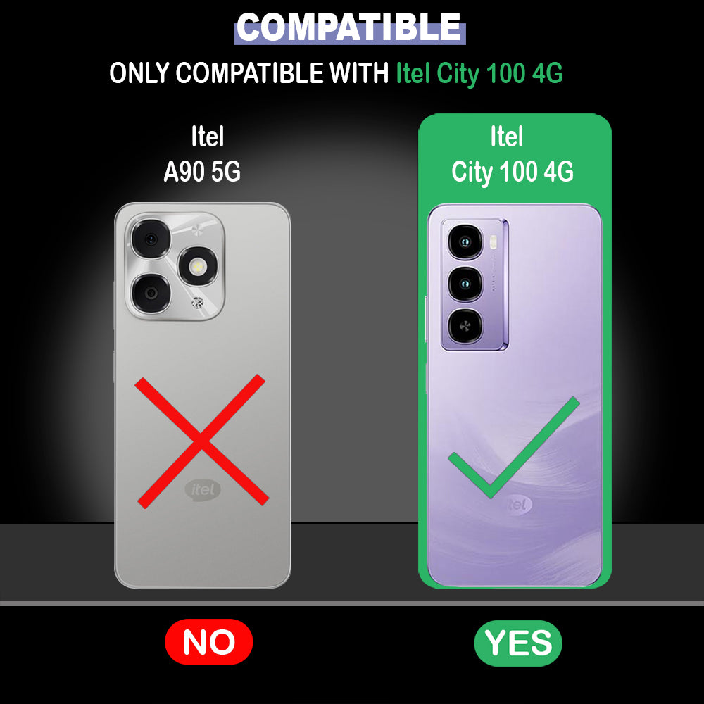 Premium Wallet Flip Cover for Itel City 100 4G