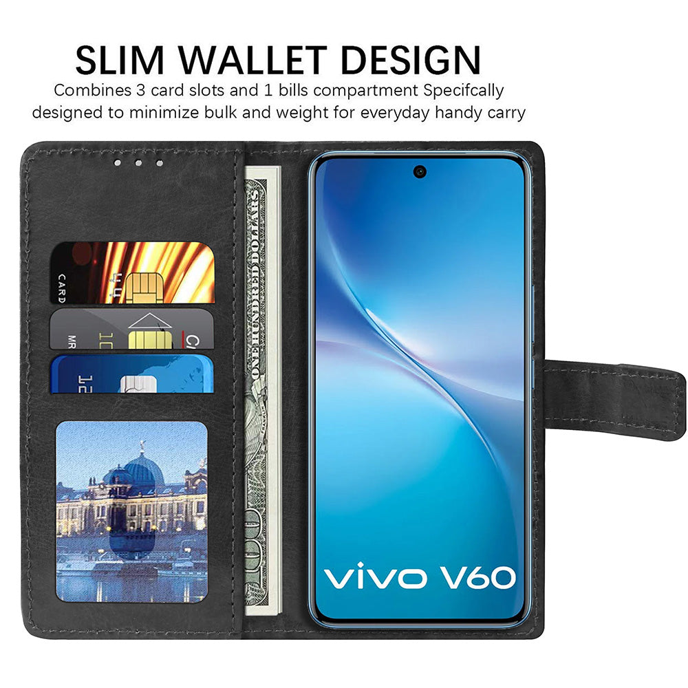 Premium Wallet Flip Cover for Vivo V60 5G