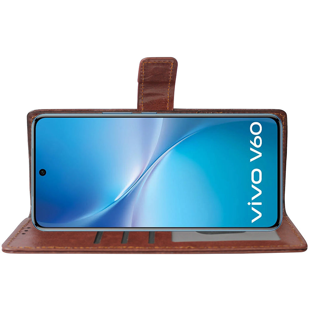 Premium Wallet Flip Cover for Vivo V60 5G