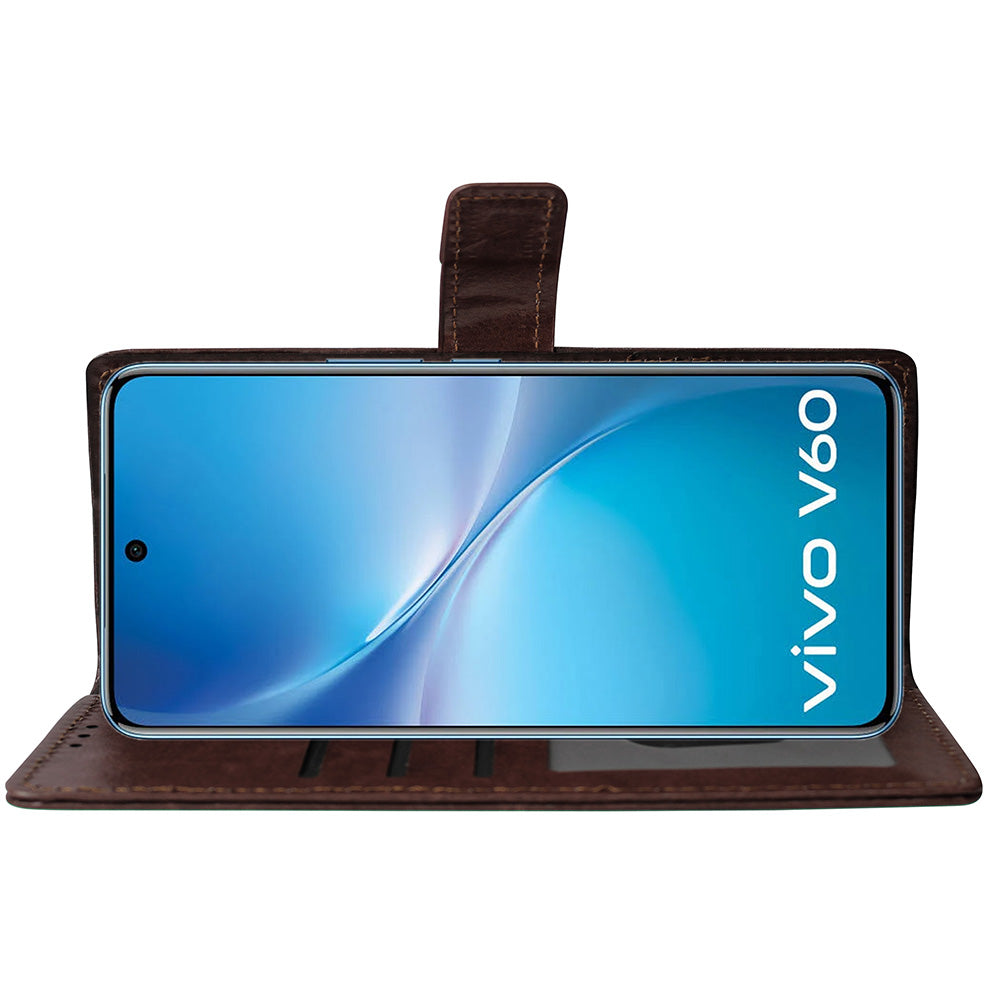 Premium Wallet Flip Cover for Vivo V60 5G