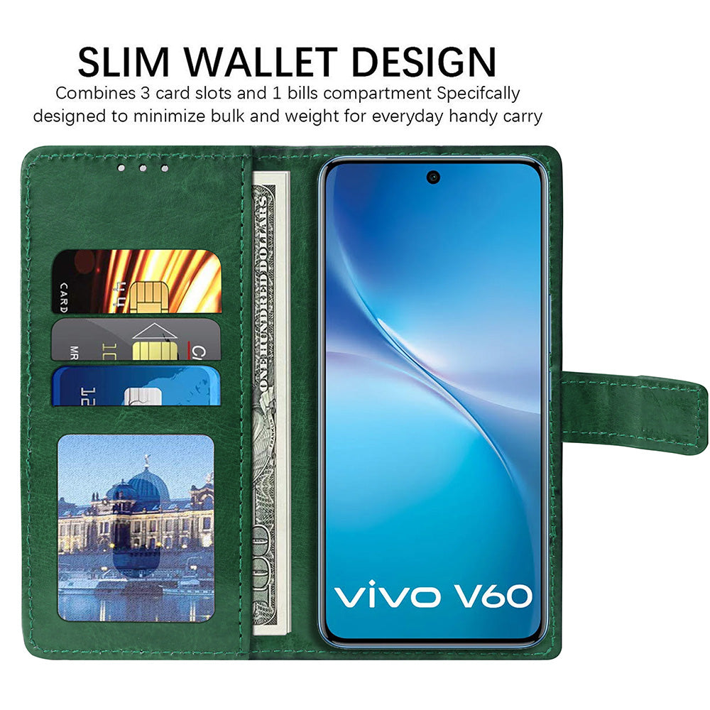 Premium Wallet Flip Cover for Vivo V60 5G