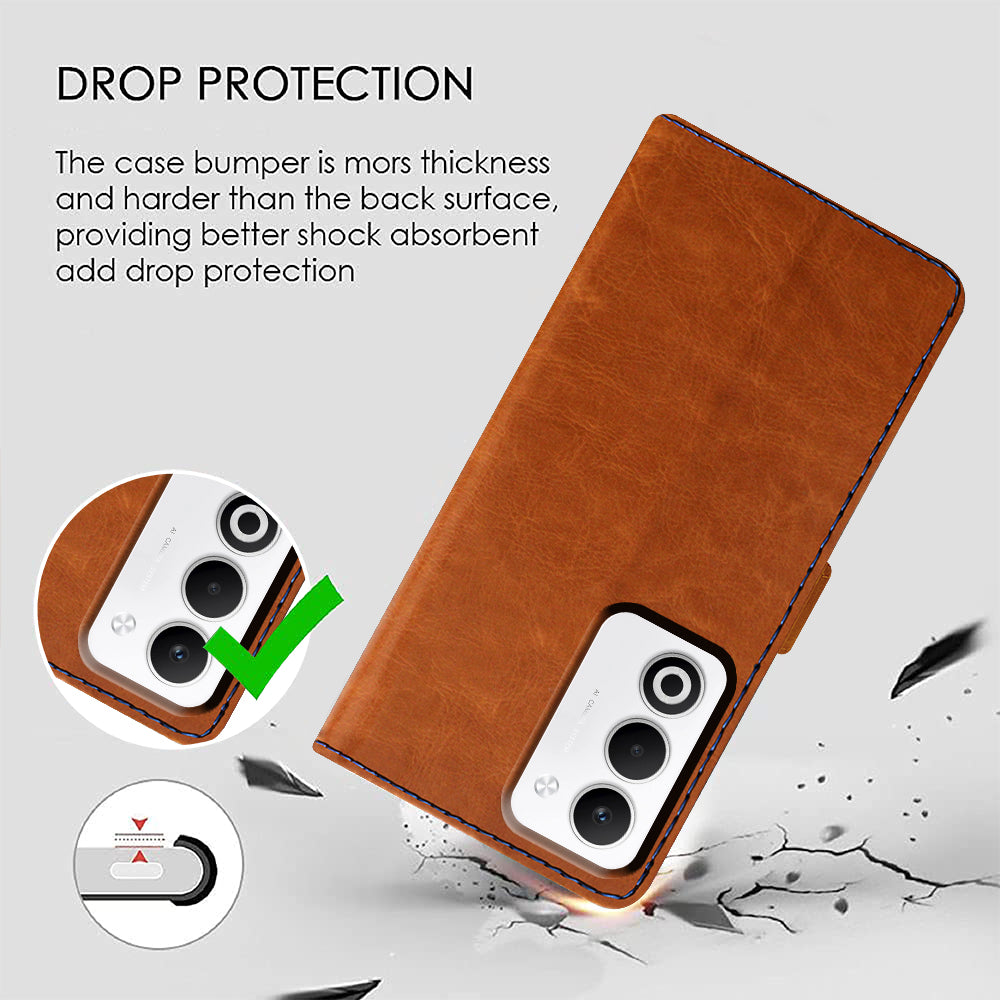 Premium Wallet Flip Cover for Oppo A5 5G