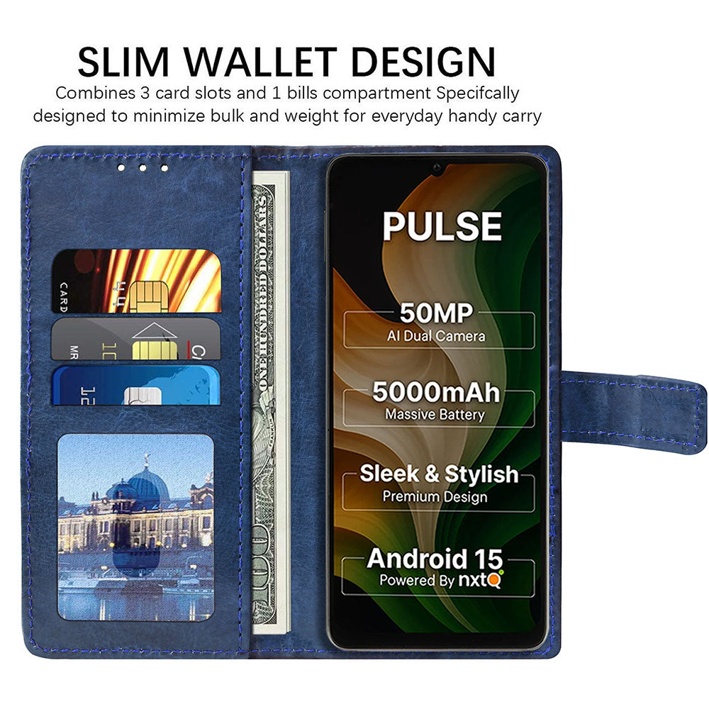 Premium Wallet Flip Cover for Ai+ Pulse 4G