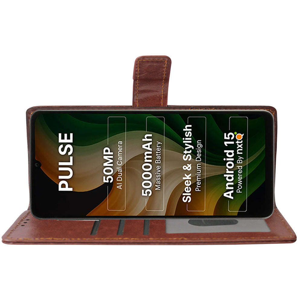 Premium Wallet Flip Cover for Ai+ Pulse 4G