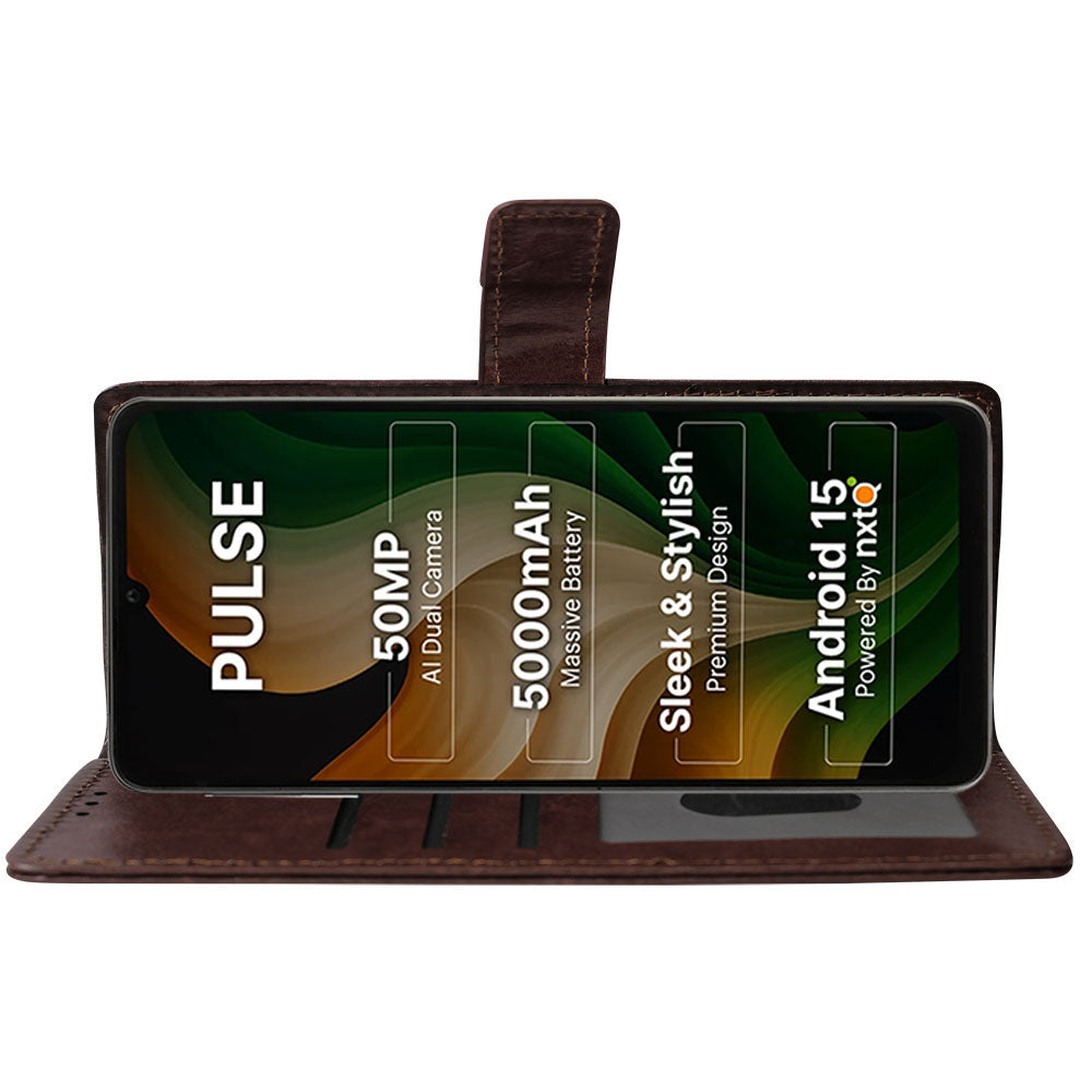 Premium Wallet Flip Cover for Ai+ Pulse 4G