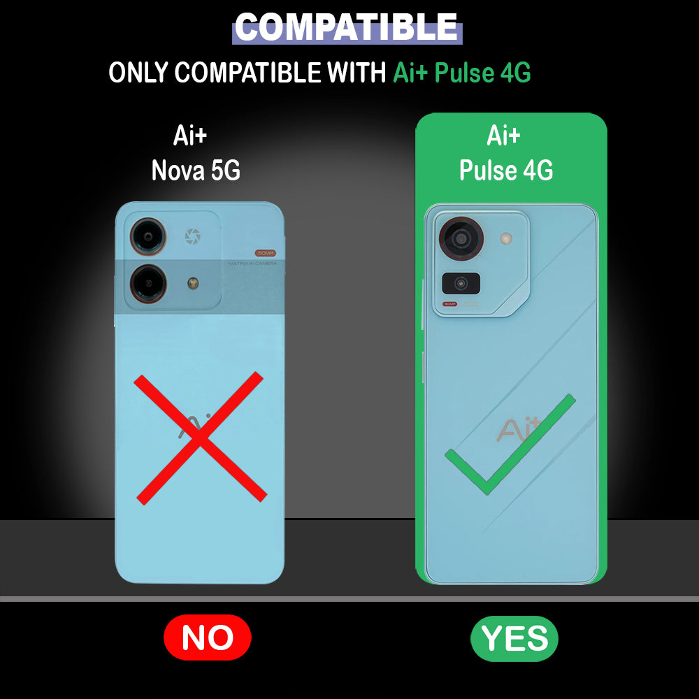 Premium Wallet Flip Cover for Ai+ Pulse 4G