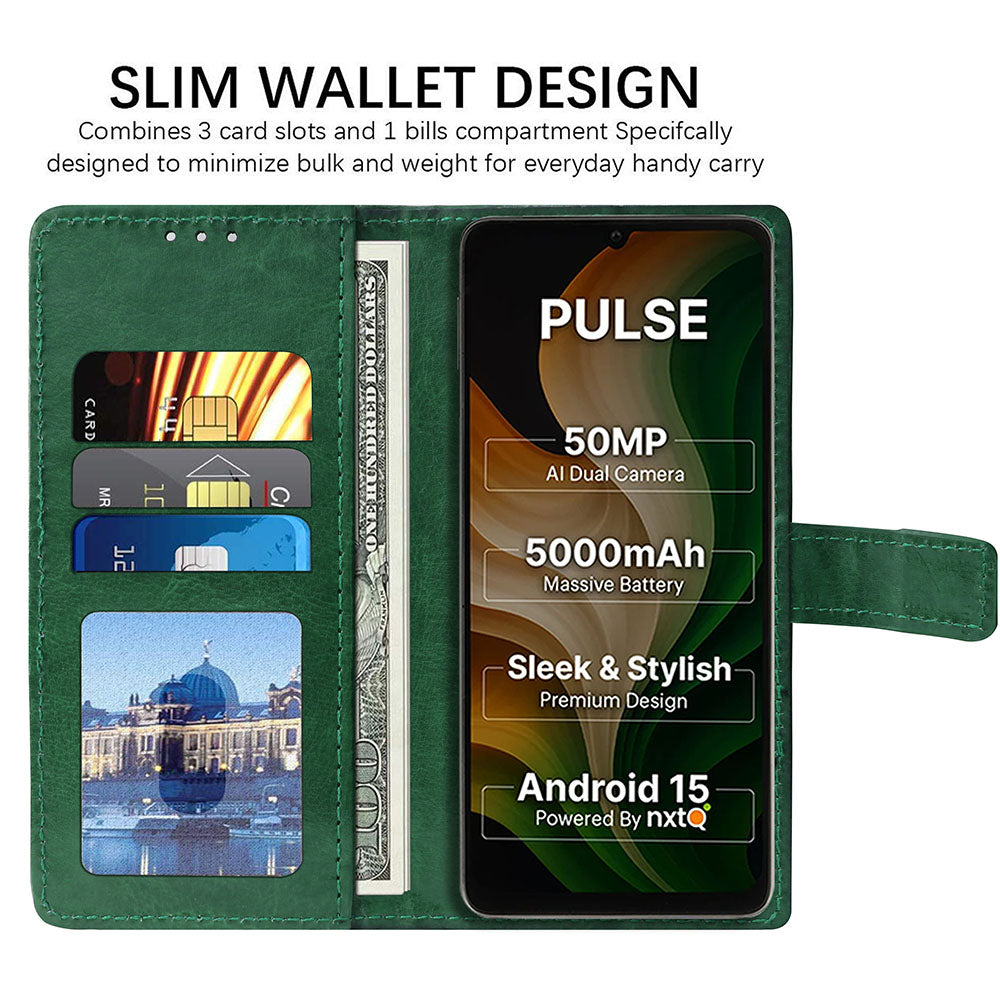 Premium Wallet Flip Cover for Ai+ Pulse 4G