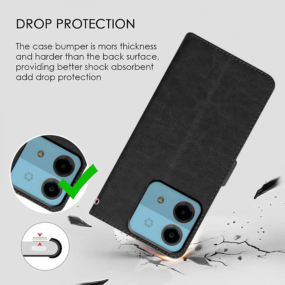 Premium Wallet Flip Cover for Ai+ Nova 5G