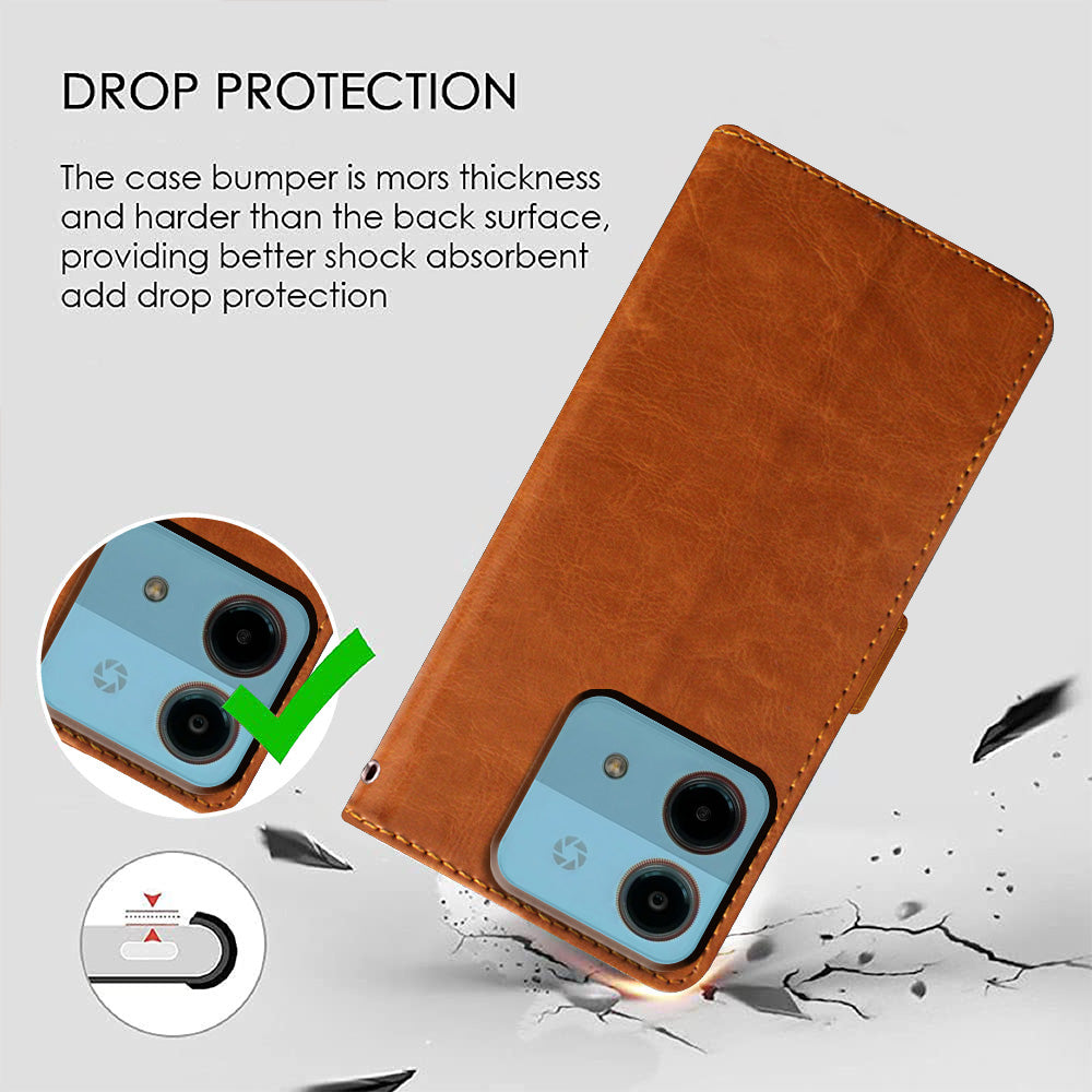 Premium Wallet Flip Cover for Ai+ Nova 5G