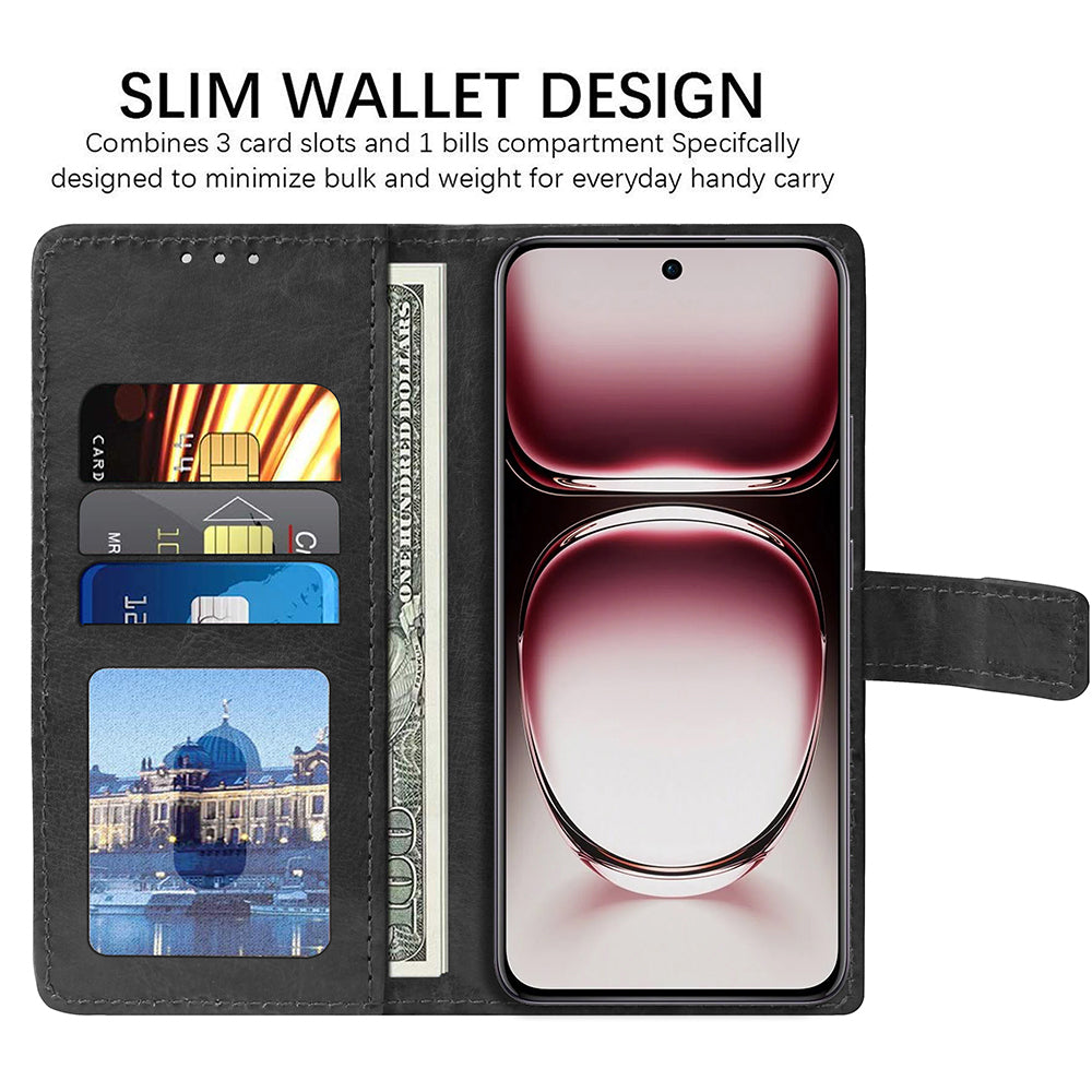 Premium Wallet Flip Cover for Oppo Reno 12 5G