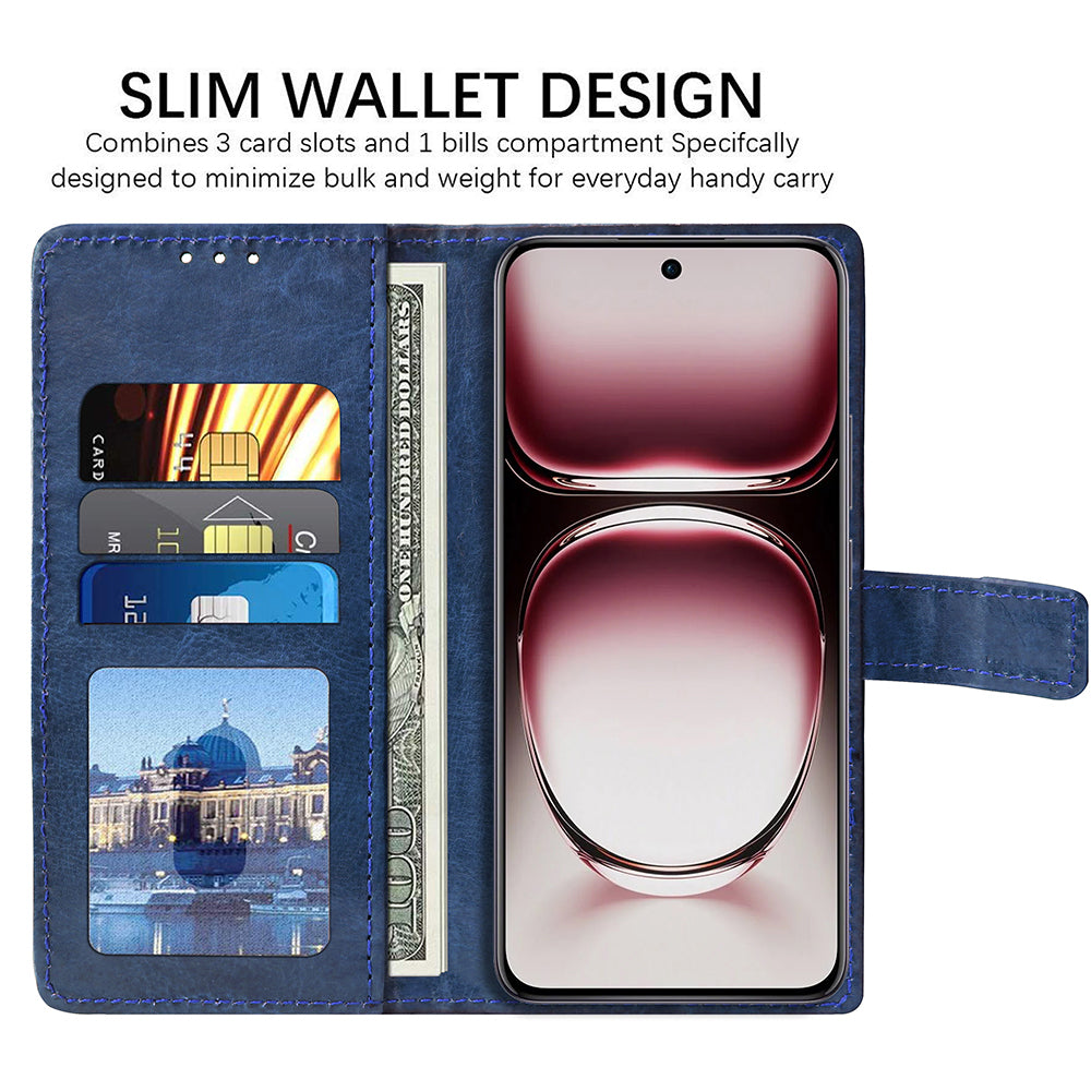 Premium Wallet Flip Cover for Oppo Reno 12 5G
