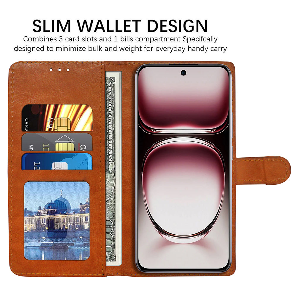 Premium Wallet Flip Cover for Oppo Reno 12 5G
