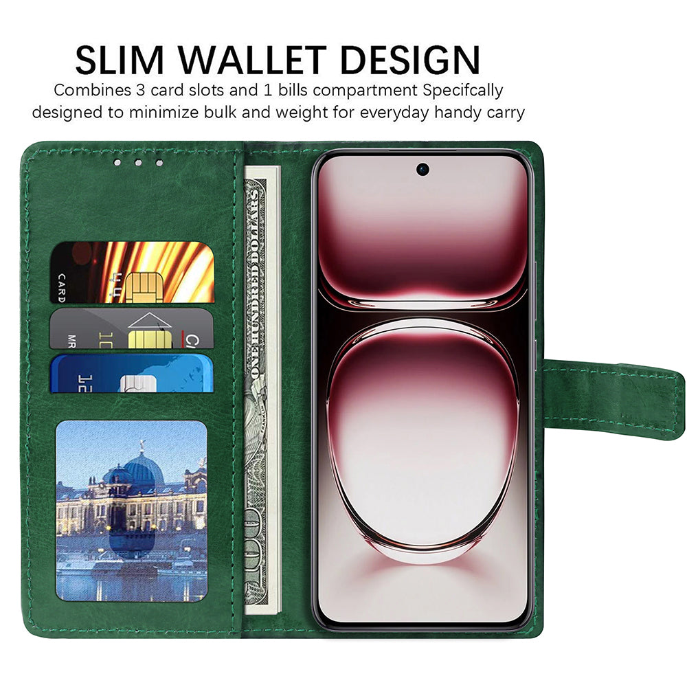 Premium Wallet Flip Cover for Oppo Reno 12 5G