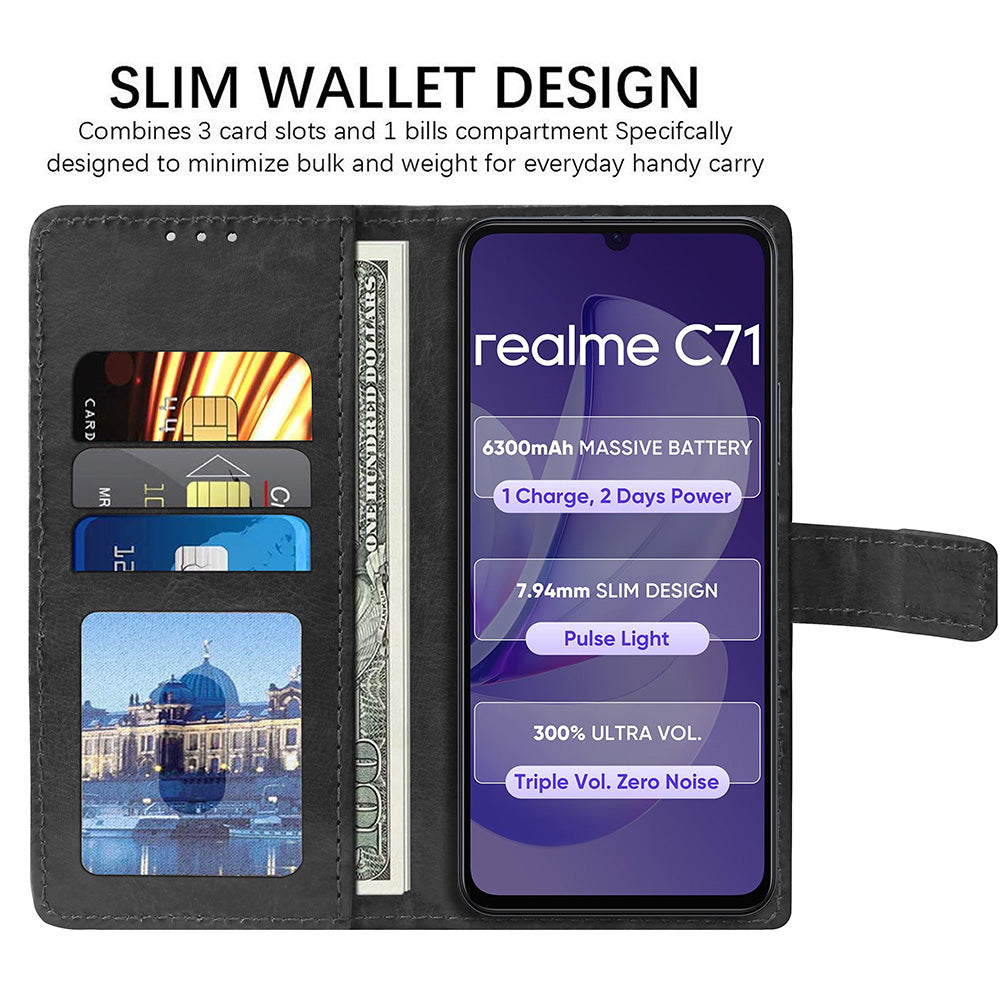 Premium Wallet Flip Cover for Realme C71 4G