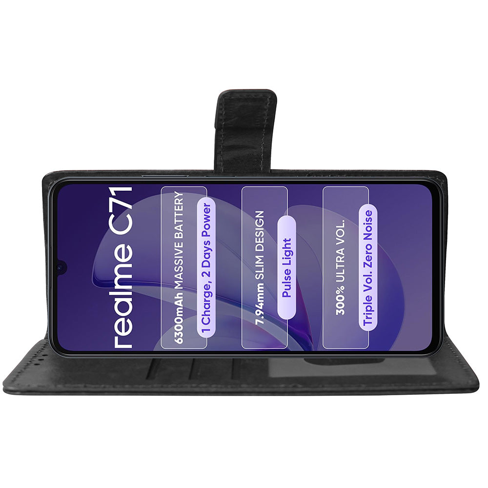 Premium Wallet Flip Cover for Realme C71 4G