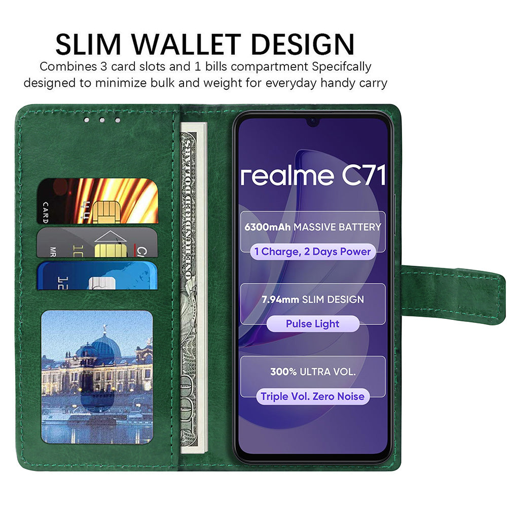 Premium Wallet Flip Cover for Realme C71 4G