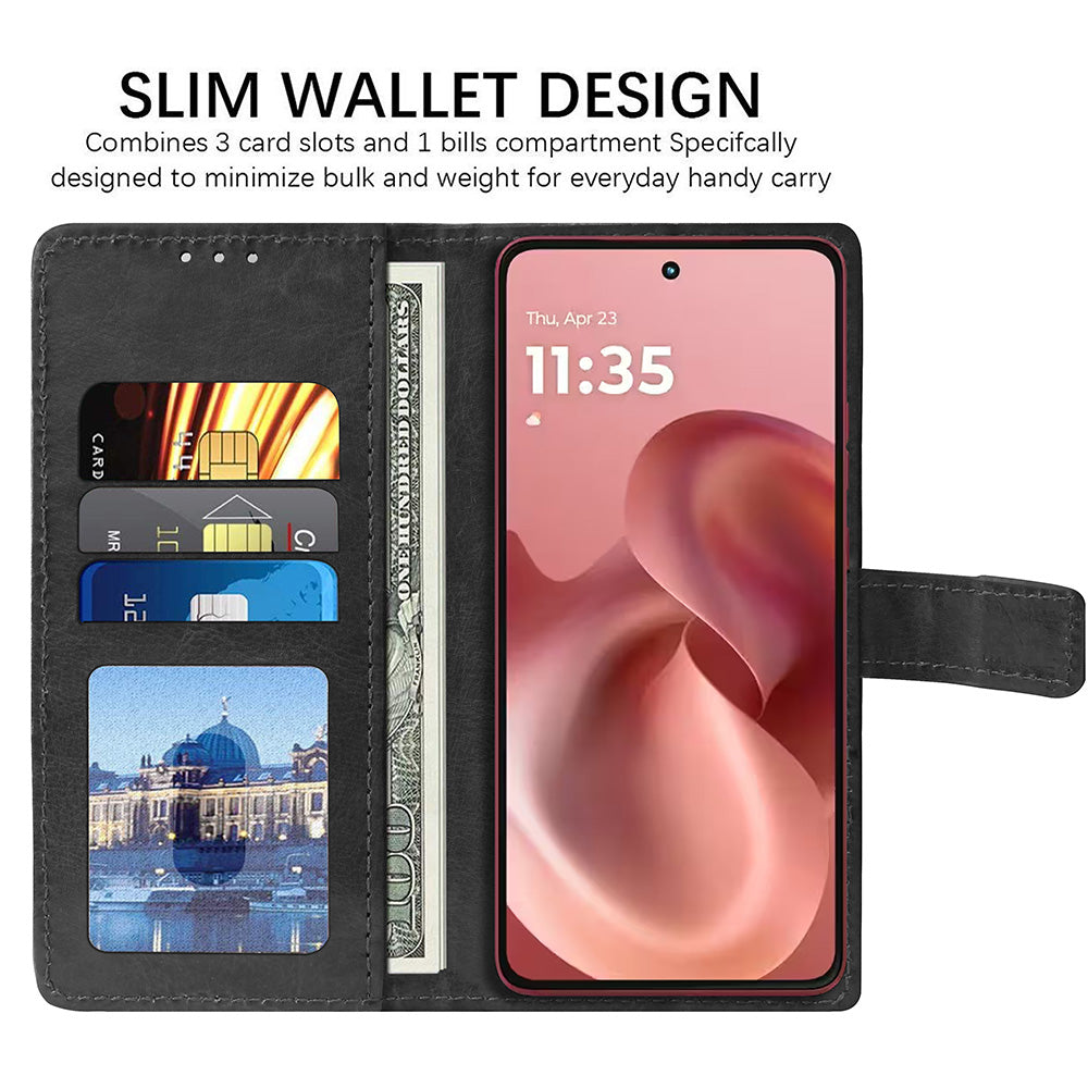 Premium Wallet Flip Cover for Motorola Moto G86 5G / G86 Power 5G