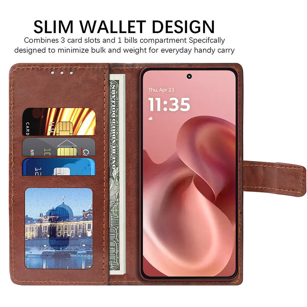 Premium Wallet Flip Cover for Motorola Moto G86 5G / G86 Power 5G