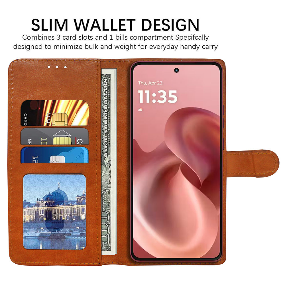 Premium Wallet Flip Cover for Motorola Moto G86 5G / G86 Power 5G