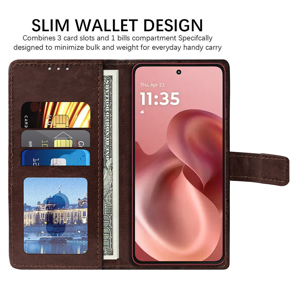 Premium Wallet Flip Cover for Motorola Moto G86 5G / G86 Power 5G