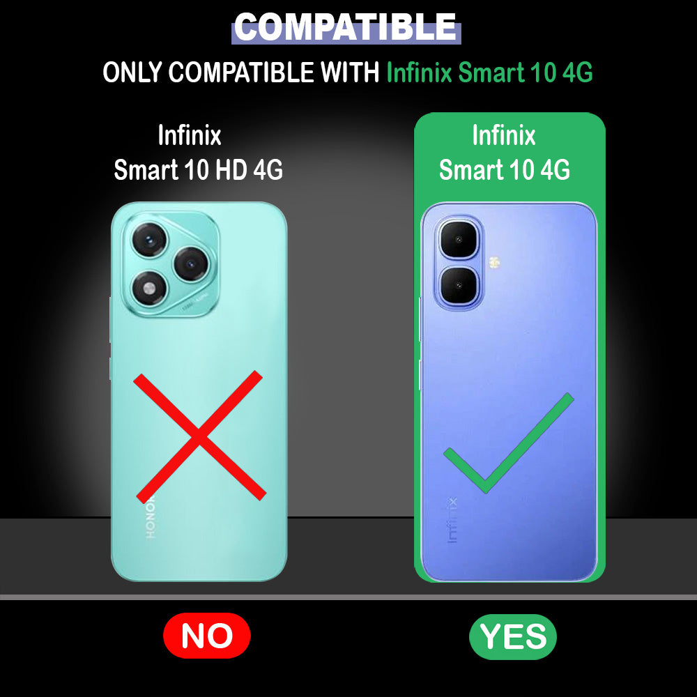 Premium Wallet Flip Cover for Infinix Smart 10 4G