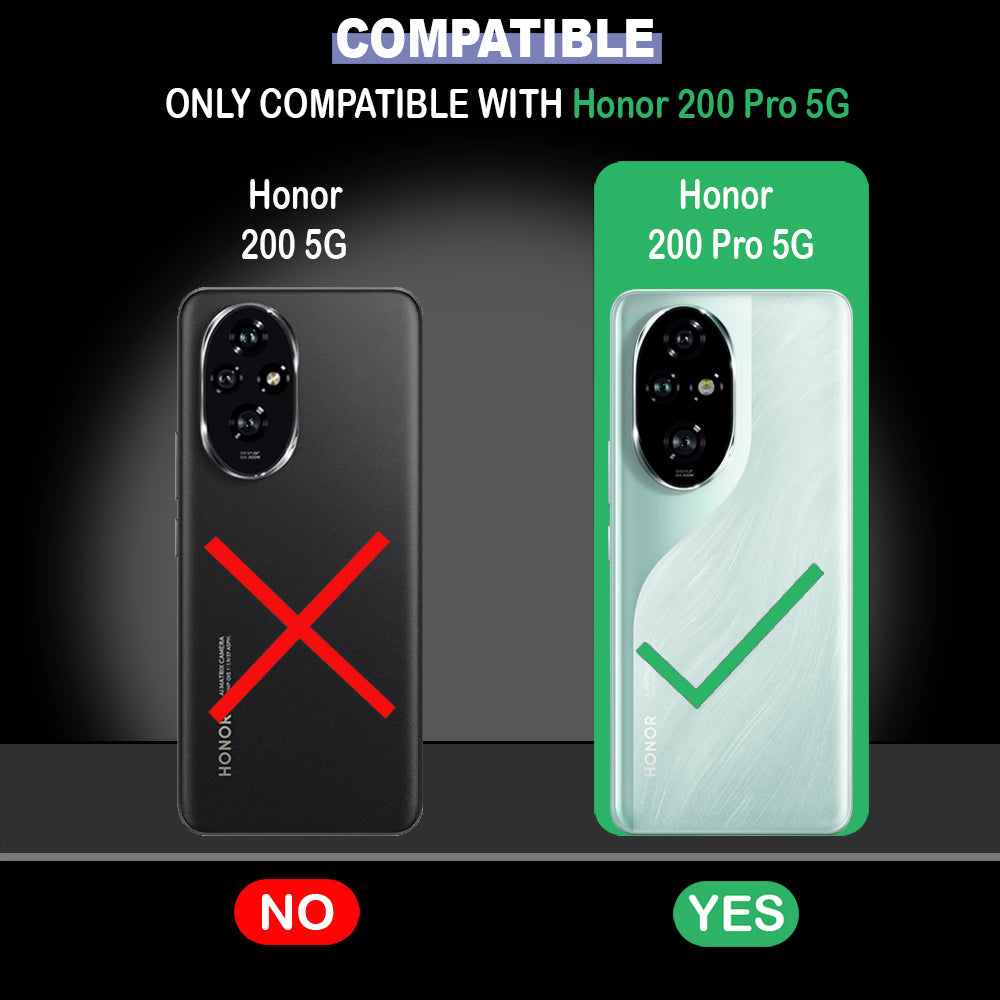 Premium Wallet Flip Cover for Honor 200 Pro 5G