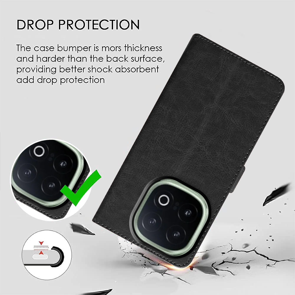 Premium Wallet Flip Cover for iQOO 13 5G