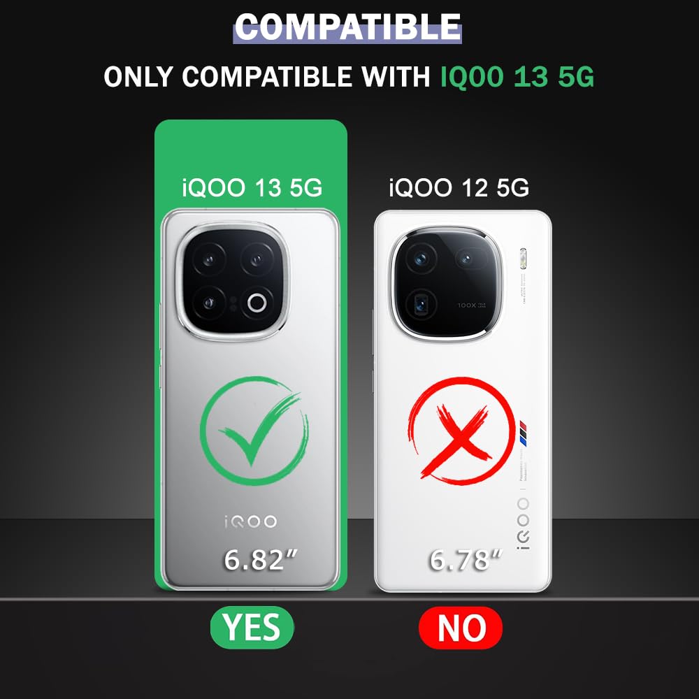 Premium Wallet Flip Cover for iQOO 13 5G