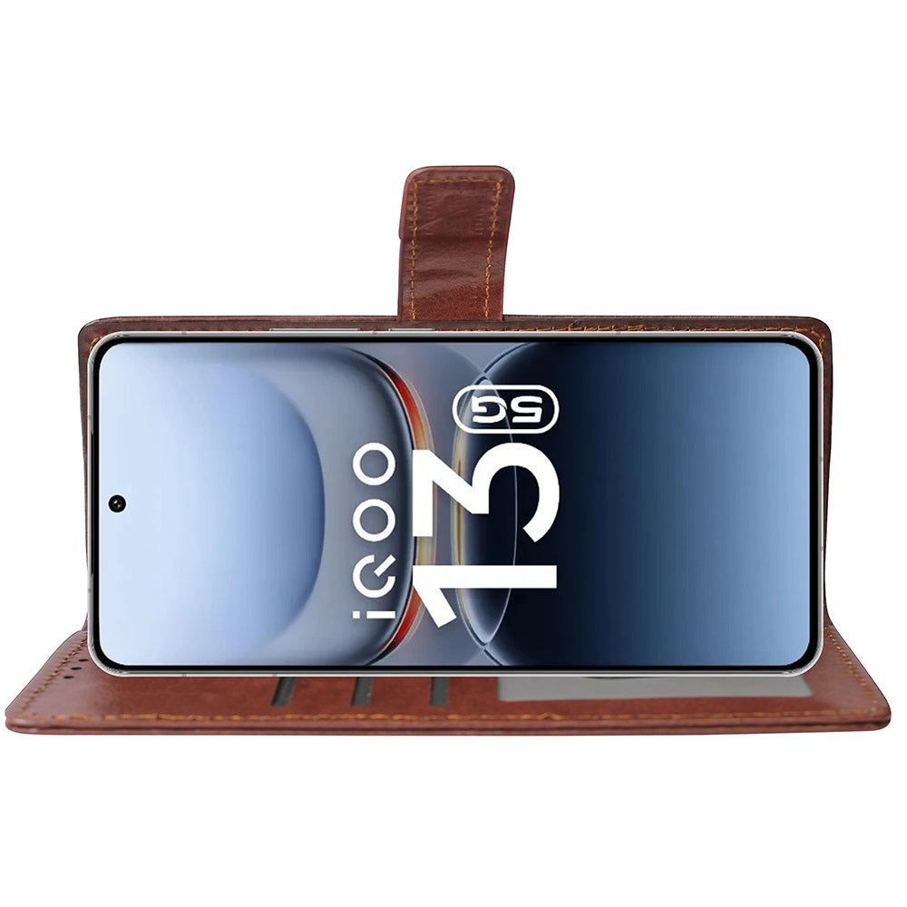 Premium Wallet Flip Cover for iQOO 13 5G