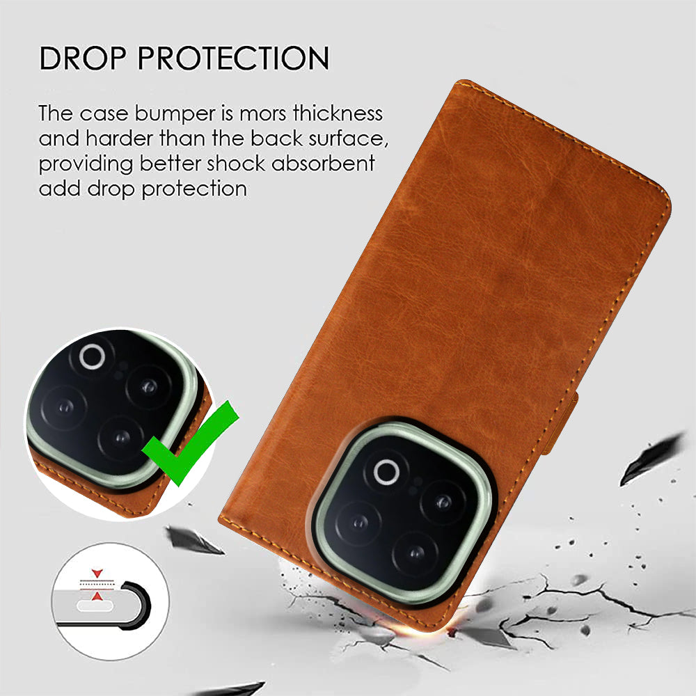 Premium Wallet Flip Cover for iQOO 13 5G