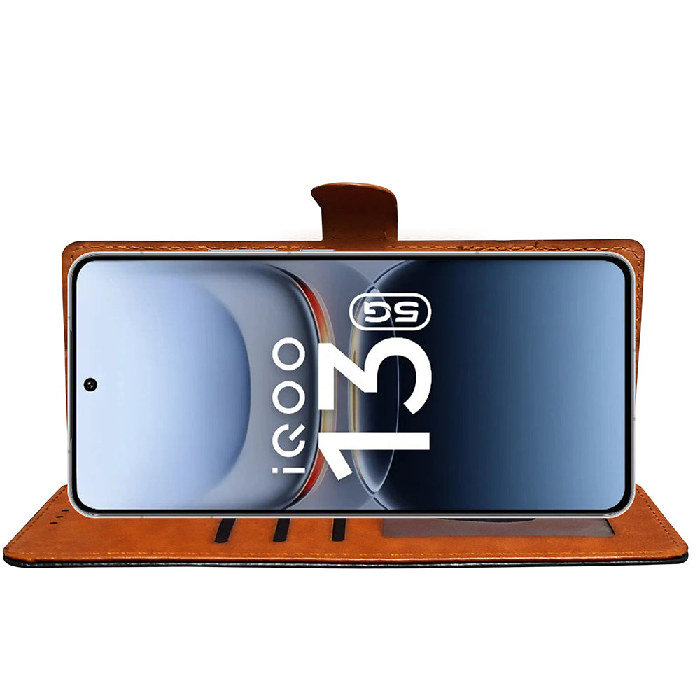Premium Wallet Flip Cover for iQOO 13 5G