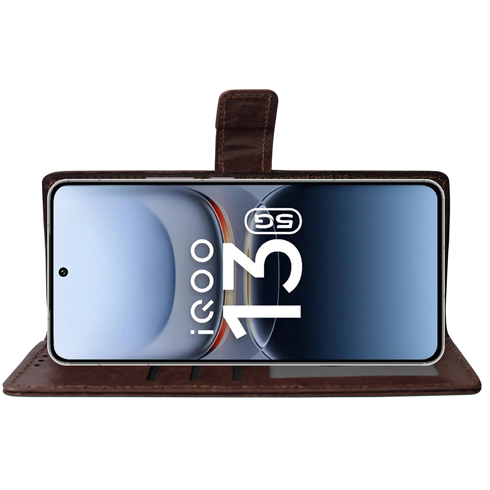 Premium Wallet Flip Cover for iQOO 13 5G