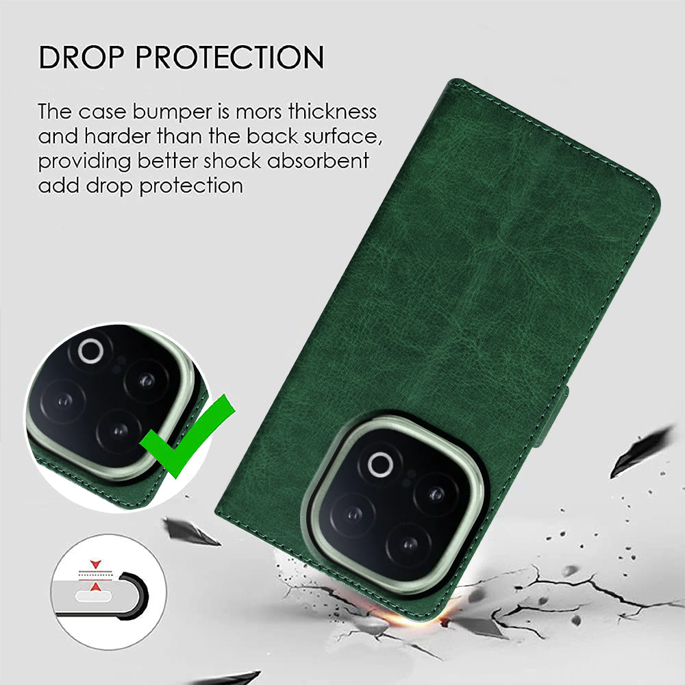 Premium Wallet Flip Cover for iQOO 13 5G