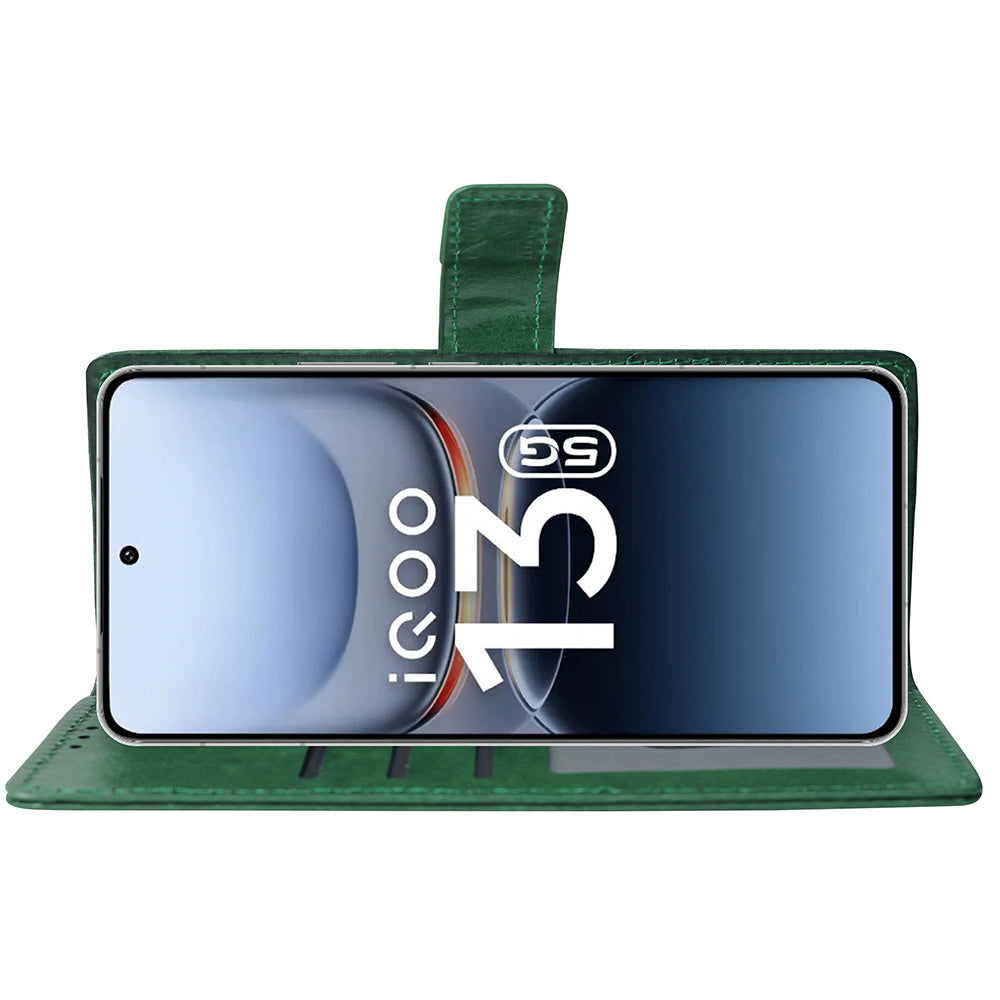 Premium Wallet Flip Cover for iQOO 13 5G