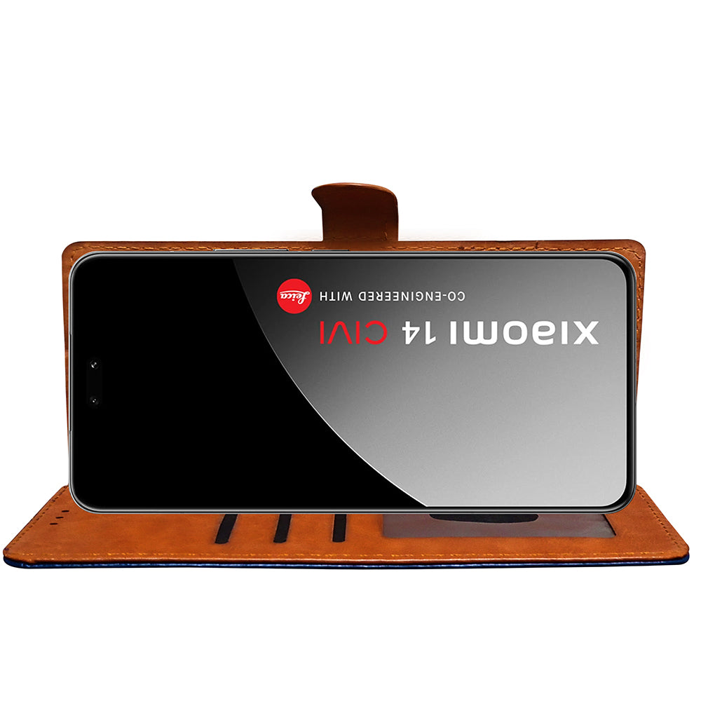 Premium Wallet Flip Cover for Mi 14 CIVI 5G