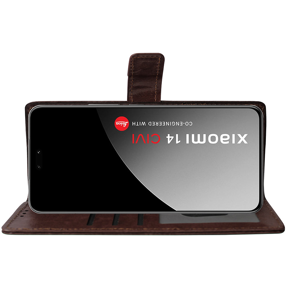 Premium Wallet Flip Cover for Mi 14 CIVI 5G