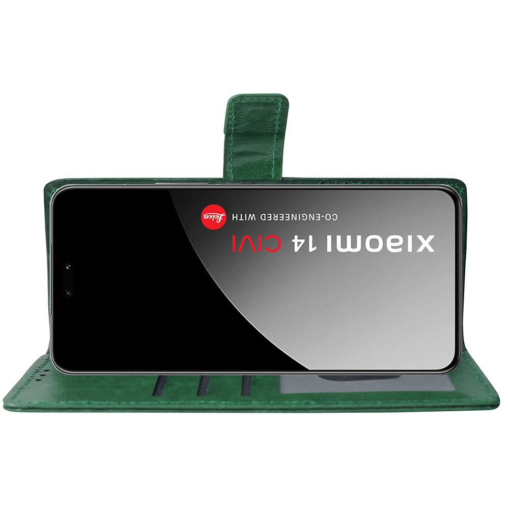 Premium Wallet Flip Cover for Mi 14 CIVI 5G