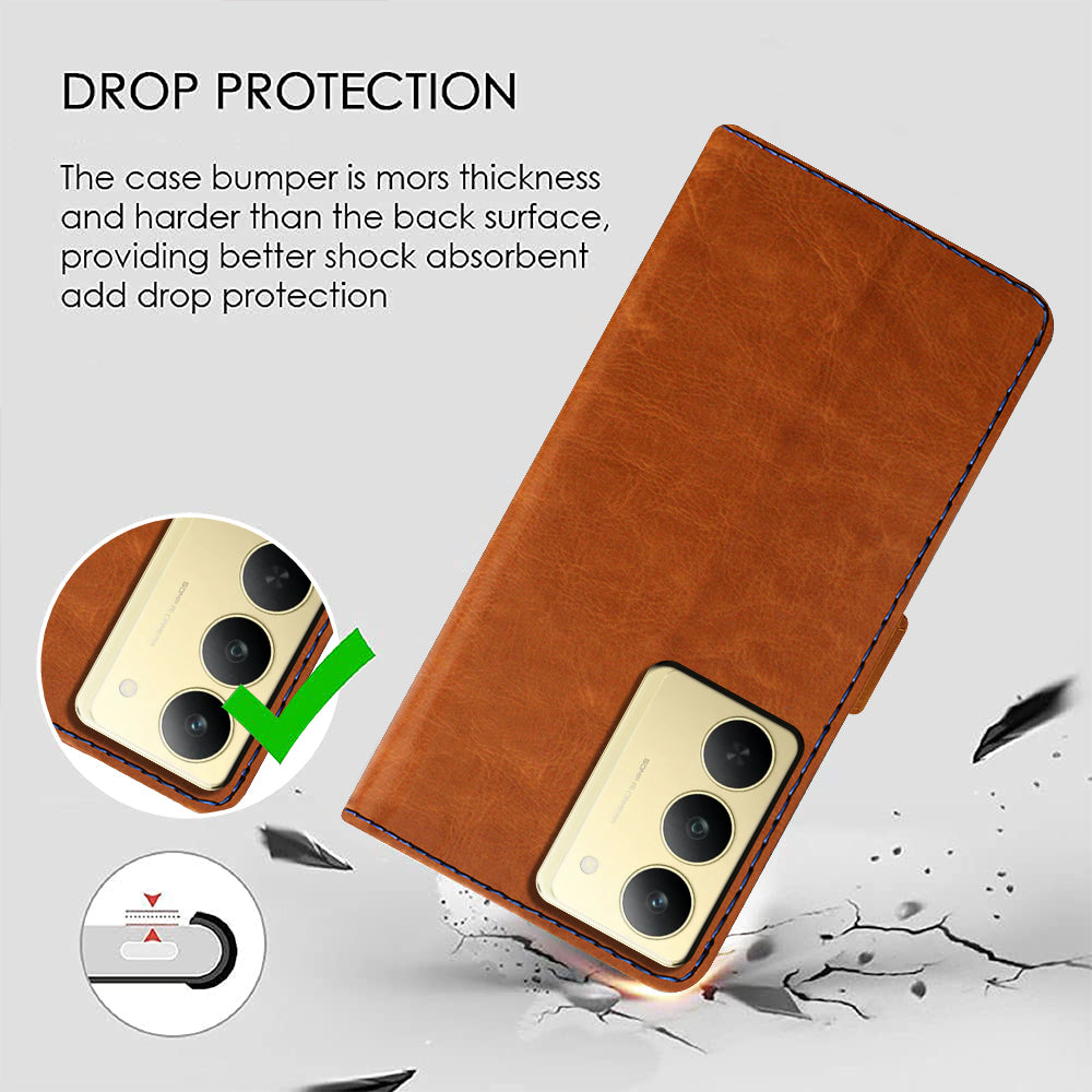 Premium Wallet Flip Cover for Realme Narzo 80x 5G