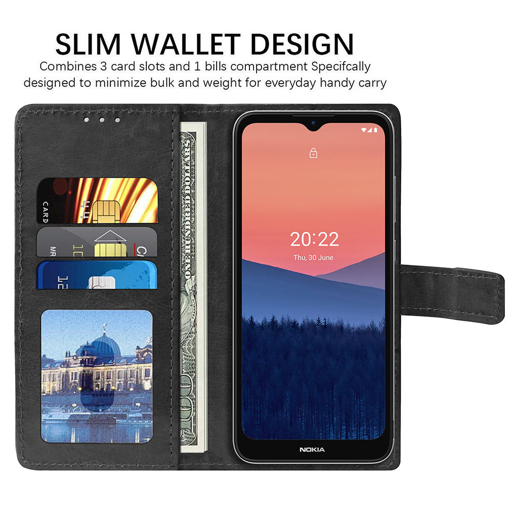 Premium Wallet Flip Cover for Nokia C21 4G