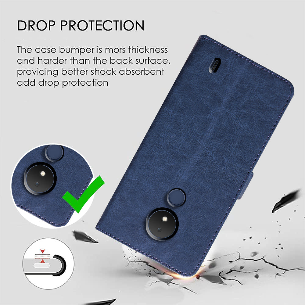 Premium Wallet Flip Cover for Nokia C21 4G