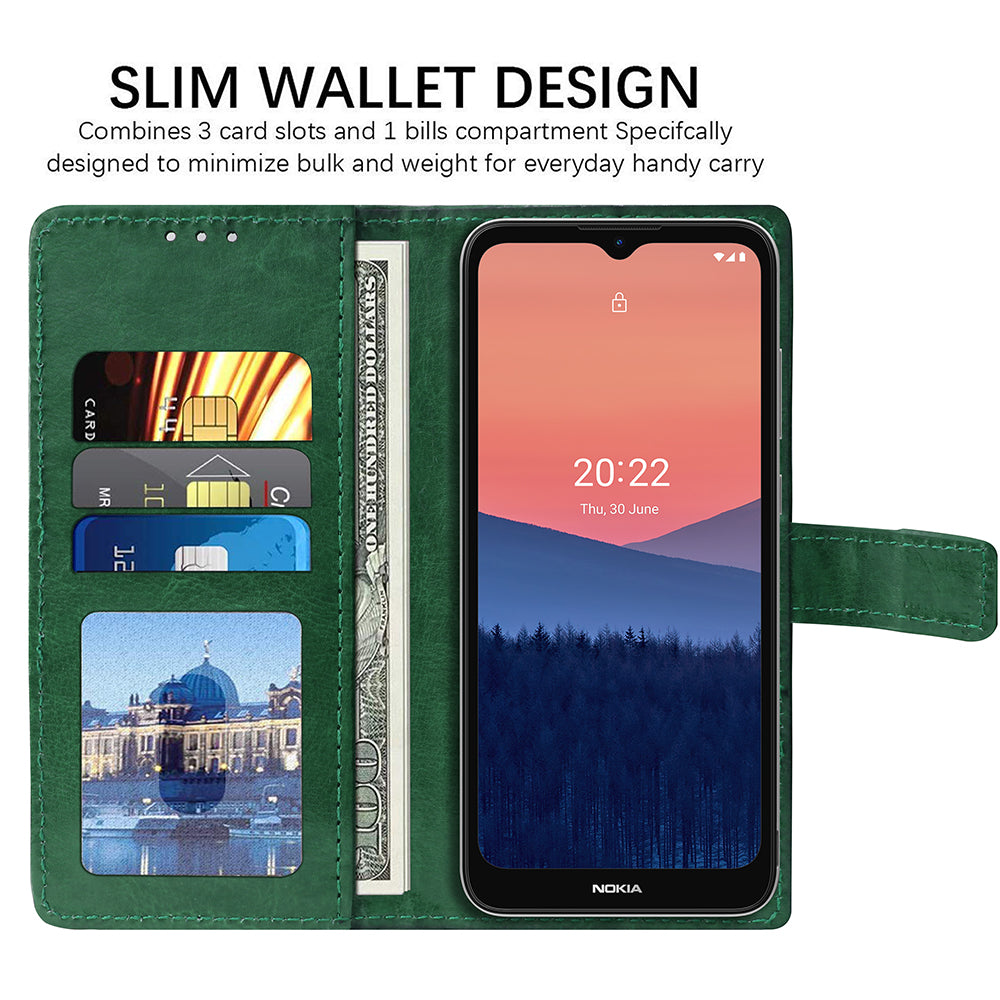 Premium Wallet Flip Cover for Nokia C21 4G