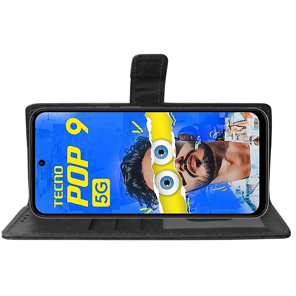 Premium Wallet Flip Cover for Tecno Pop 9 5G