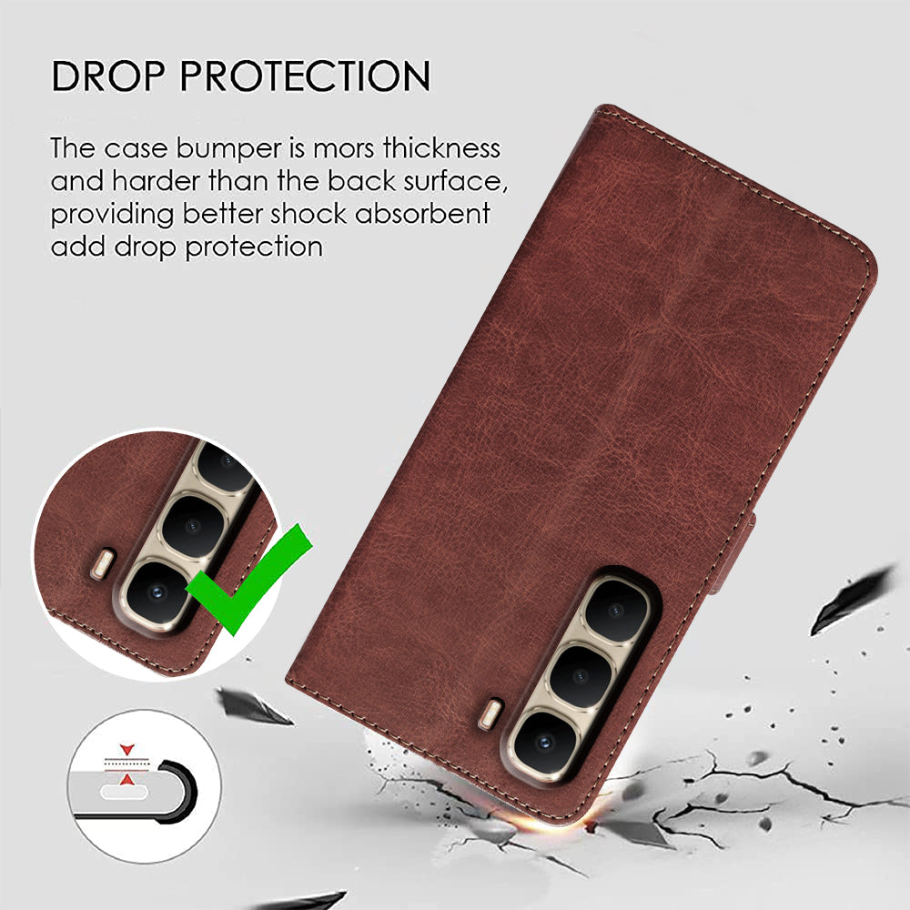 Premium Wallet Flip Cover for Infinix Hot 60 5G