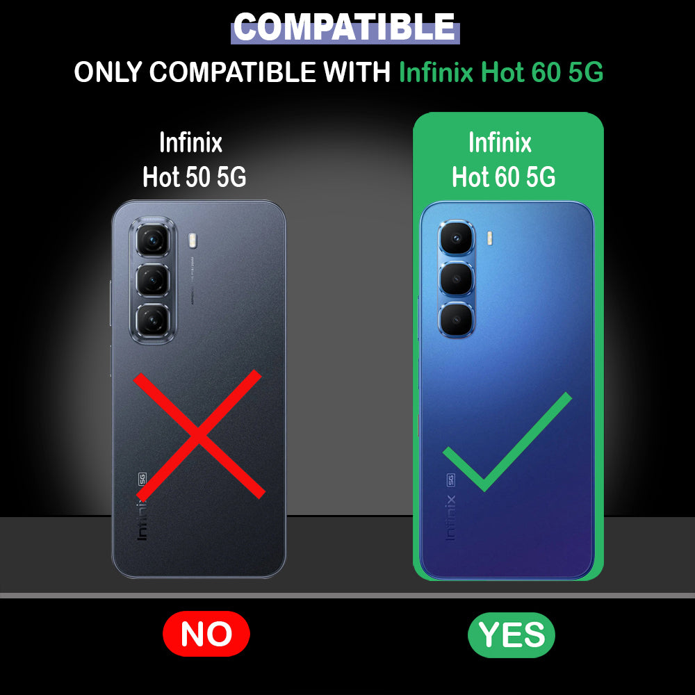 Premium Wallet Flip Cover for Infinix Hot 60 5G